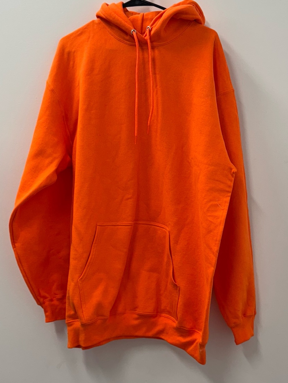 Orange Men's Pullover Hoodie Sweatshirt